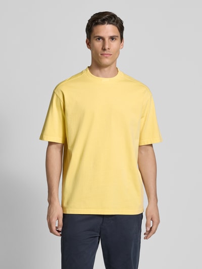 BOSS Orange Comfort Fit T-Shirt aus reiner Baumwolle GELB 4