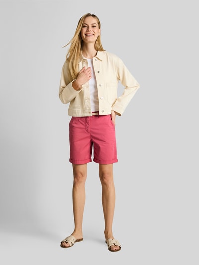 Tom Tailor Chinoshorts mit Gürtel Pink 1