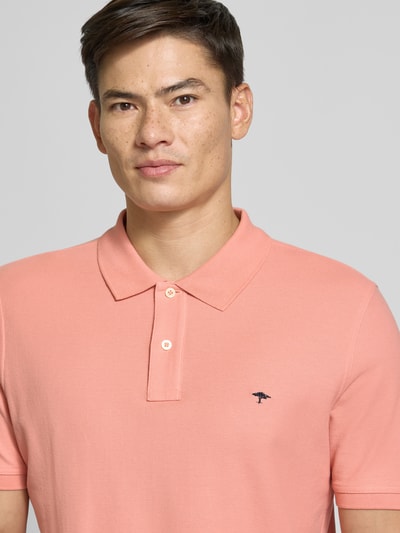 Fynch-Hatton Regular Fit Poloshirt mit Logo-Stitching Lachs_ 3