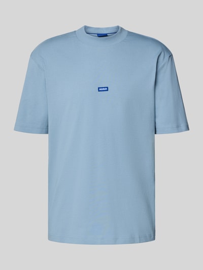 Hugo Blue T-shirt o kroju regular fit z czystej bawełny model ‘NIEROS’ Szaroniebieski 2