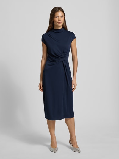 Lauren Ralph Lauren Nauwsluitende businessjurk met mock neck model 'BERTUNO' Marineblauw - 4