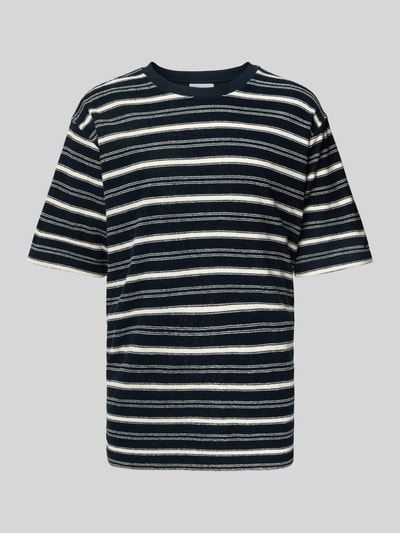 Lindbergh Oversized T-shirt met ronde hals Donkerblauw - 2