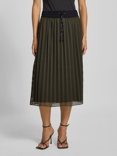 Marc Cain Midirock mit elastischem Bund und Tunnelzug Khaki 4