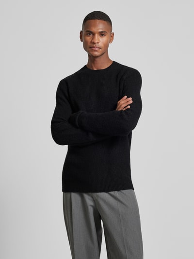 Antony Morato Strickpullover mit Rundhalsausschnitt Black 4