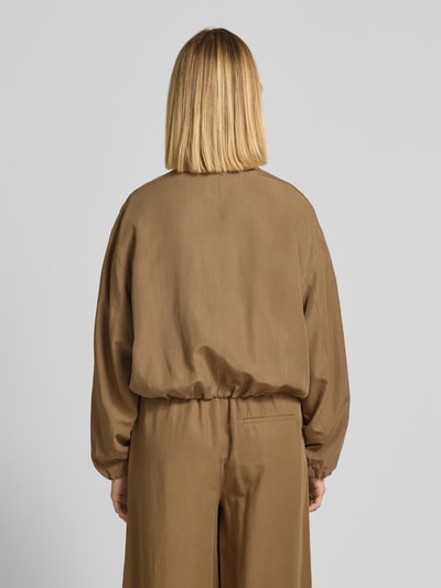 Marc O'Polo Regular Fit Blouson aus Lyocell-Leinen-Mix Camel 5