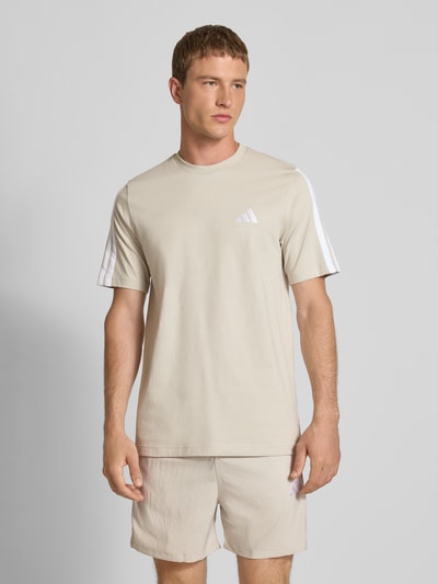 adidas Sportswear T-shirt met labelstitching en ronde hals Offwhite - 4