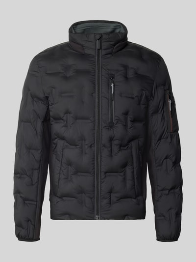 Tom Tailor Regular Fit Bomberjacke mit reflektierenden Details Black 1