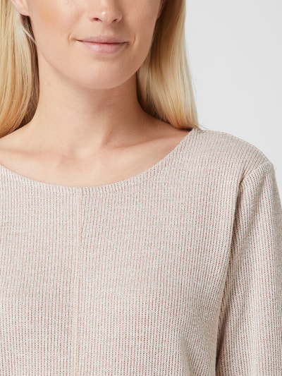 Tom Tailor Pullover mit 7/8-Ärmeln Beige 3