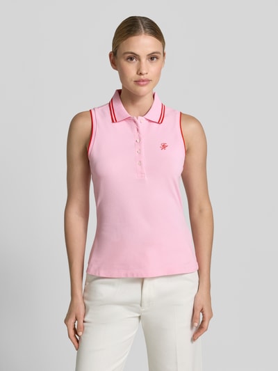 Tommy Hilfiger Slim Fit Poloshirt aus Baumwoll-Mix Pink 4