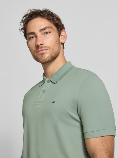 Christian Berg Men Regular Fit Poloshirt mit Logo-Stitching Schilf 3