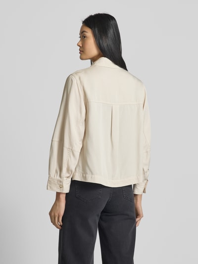 OPUS Regular fit overhemdblouse met paspelzakken op de borst, model 'Fadelia' Beige - 5