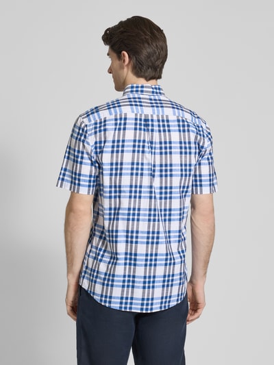 Fynch-Hatton Vrijetijdsoverhemd met knoopsluiting Koningsblauw - 5