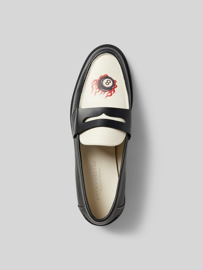 Duke & Dexter Penny-Loafer aus echtem Leder Offwhite 4