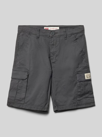 Levi’s® Kids Relaxed Fit Bermudas in unifarbenem Design Graphit 1