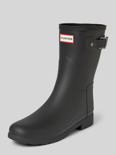 Hunter Gummistiefel mit Label-Badge Black 1