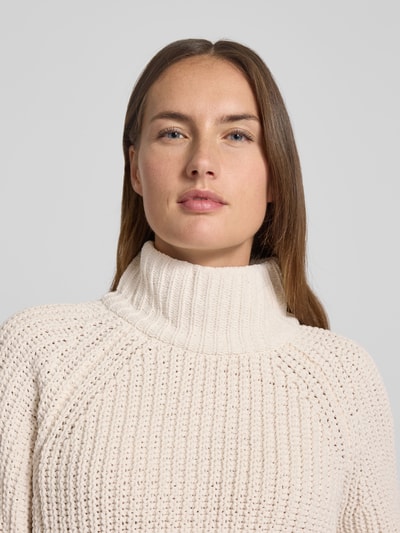 monari Strickpullover mit gerippten Abschlüssen Ecru 3
