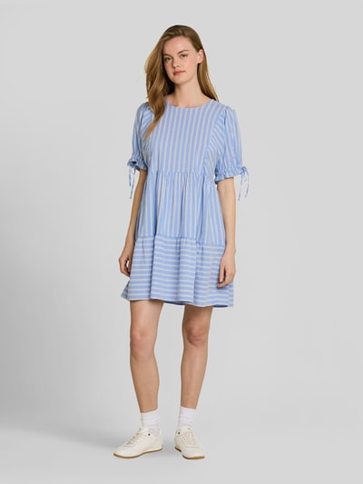 Tom Tailor Denim Jurk van katoenmix met paillettendetails Blauw - 4