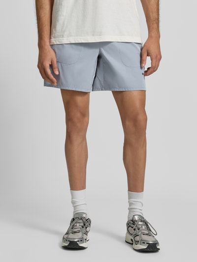 BOSS Green Szorty sportowe o kroju relaxed fit z elastycznym pasem Szaroniebieski 4