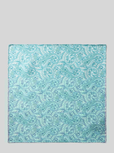 Blick Pochet van zijde in all-over look Mintgroen - 2