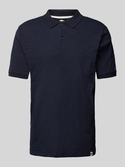 Fynch-Hatton Regular Fit Poloshirt im unifarbenen Design Marine Melange 2