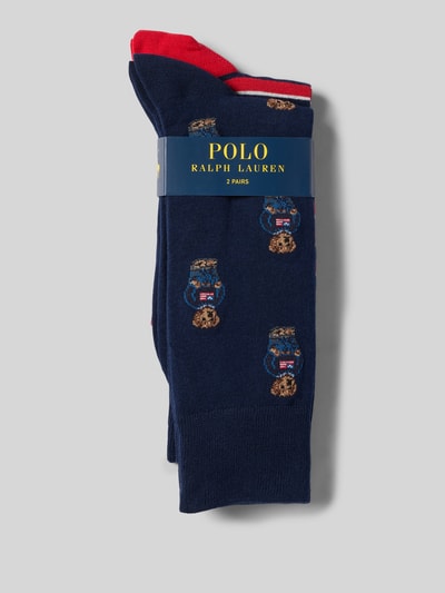 Polo Ralph Lauren Underwear Socken mit Label-Details im 2er-Pack Marine 3