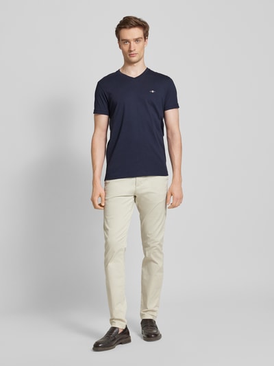 Gant Regular Fit T-Shirt mit Label-Stitching Marine 1