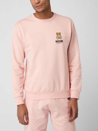 Moschino Swim + Underwear Sweatshirt mit Print Pink 4