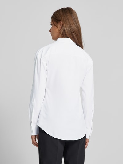 HUGO Regular fit blouse met platte kraag, model 'The Girlfriend Shirt' Wit - 5