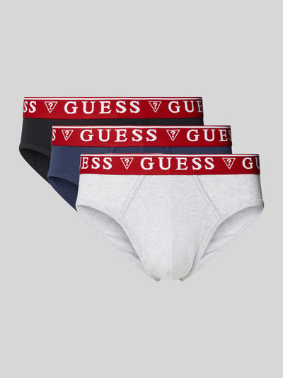 Guess Slip mit elastischem Logo-Bund Modell 'BRIAN' Orange 1