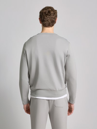 Polo Ralph Lauren Sweatshirt mit Label-Stitching Hellgrau Melange 5