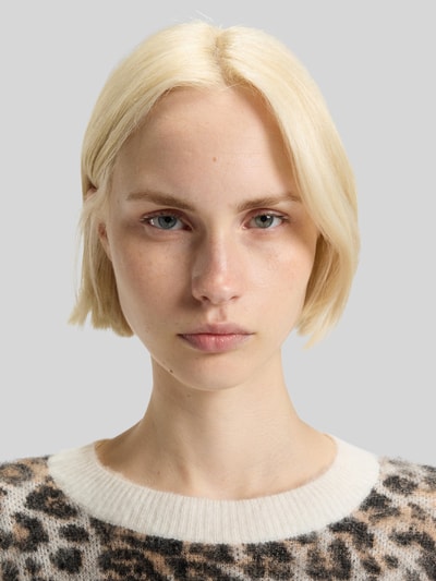 HUGO Loose Fit Strickpullover mit Alpaka-Anteil Modell 'SERATU' Hellbraun 3