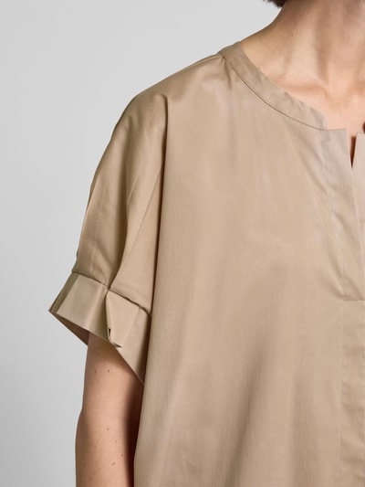 FREE/QUENT Knielanges Kleid mit Stretch-Anteil Modell 'Xenia' Taupe 3