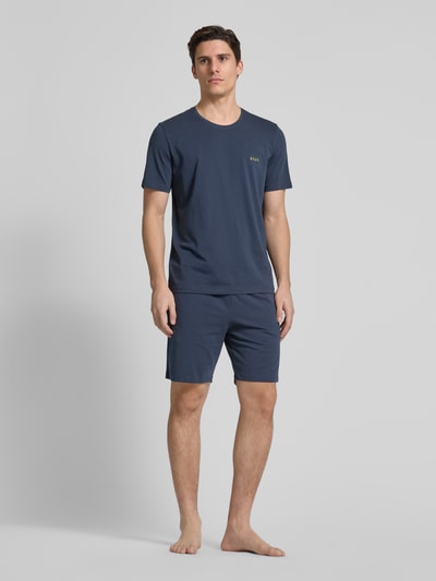 BOSS Regular Fit Sweatshorts mit Tunnelzug Modell 'Mix&Match' Dunkelblau 1