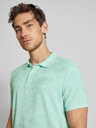 CK Calvin Klein Poloshirt met labeldetail Lichtturquoise - 3