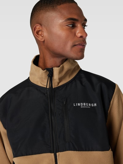 Lindbergh Sweatjack met opstaande kraag Beige - 3