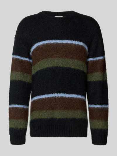 Carhartt Work In Progress Gebreide pullover met ribboorden Donkerbruin - 2