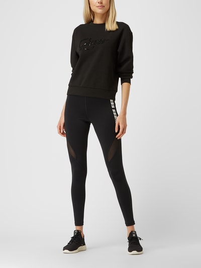 Guess Sweatshirt aus Scuba mit Pailletten  Black 1