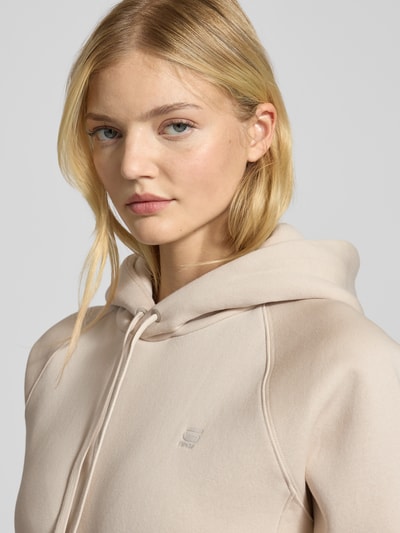 G-Star Raw Hoodie met labelstitching Offwhite - 3