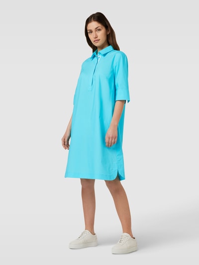 Christian Berg Woman Hemdblusenkleid mit Umlegekragen Aqua 1