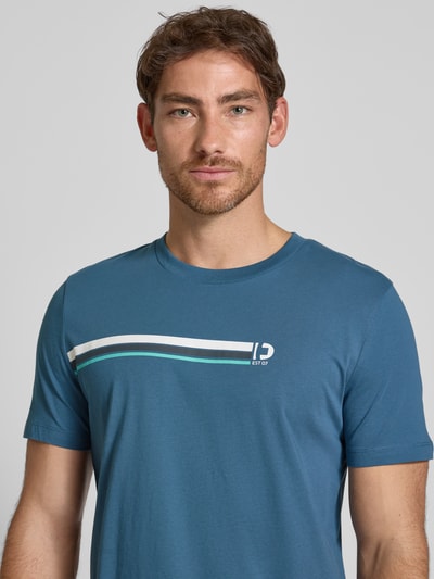 Tom Tailor Denim Regular Fit T-Shirt aus reiner Baumwolle Blau 3