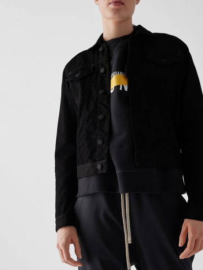 Dsquared2 Jeansjacke mit Label-Details Schwarz 3