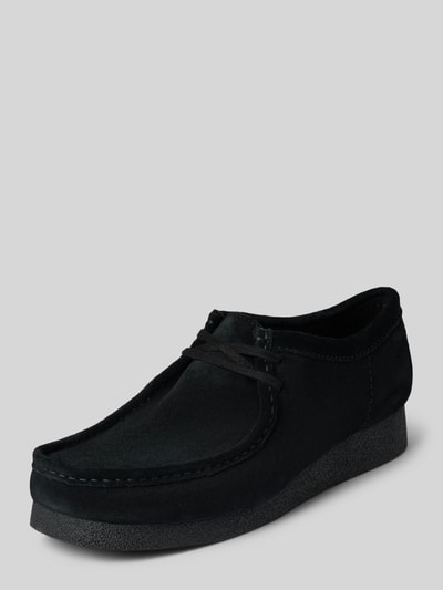 Clarks Schnürschuhe mit Gummisohle Modell 'Wallabee Evo' Black 1