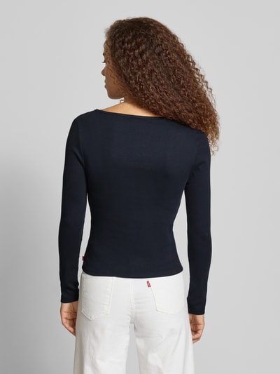 Levi's® Slim Fit Langarmshirt aus Baumwoll-Mix BLACK 5