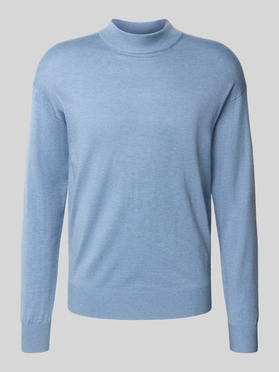 Scotch & Soda Strickpullover mit gerippten Abschlüssen Hellblau 2
