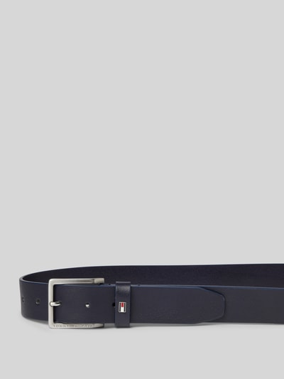 Tommy Hilfiger Riem van echt leer, model 'OLIVER' Marineblauw - 2