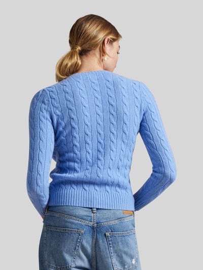 Polo Ralph Lauren Regular Fit Pullover aus Woll-Kaschmir-Mix 'JULIANNA' Bleu 5