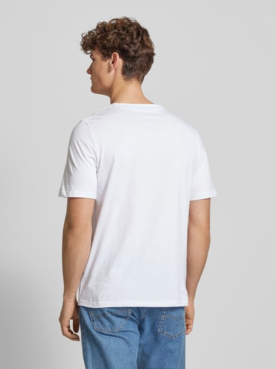 Jack & Jones T-Shirt mit Label-Print Modell 'SIMON' Weiss 5