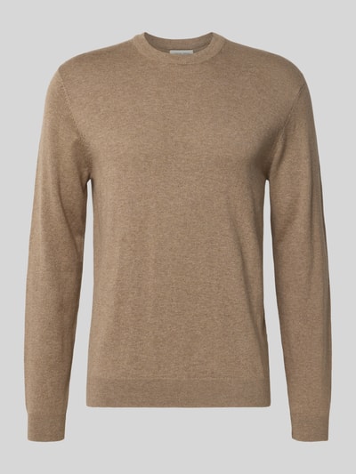 Casual Friday Regular fit gebreide pullover met kasjmier, model 'Halfdan' Beige - 2