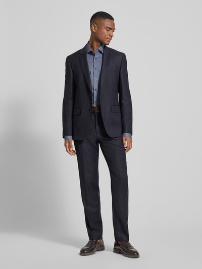 ETERNA Comfort Fit Businesshemd aus Baumwolle mit Kentkragen Marine 1