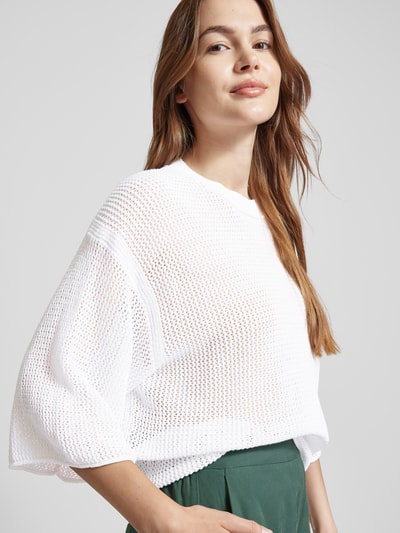 Drykorn Gebreide pullover met wijde mouwen, model 'NILAY' Wit - 3